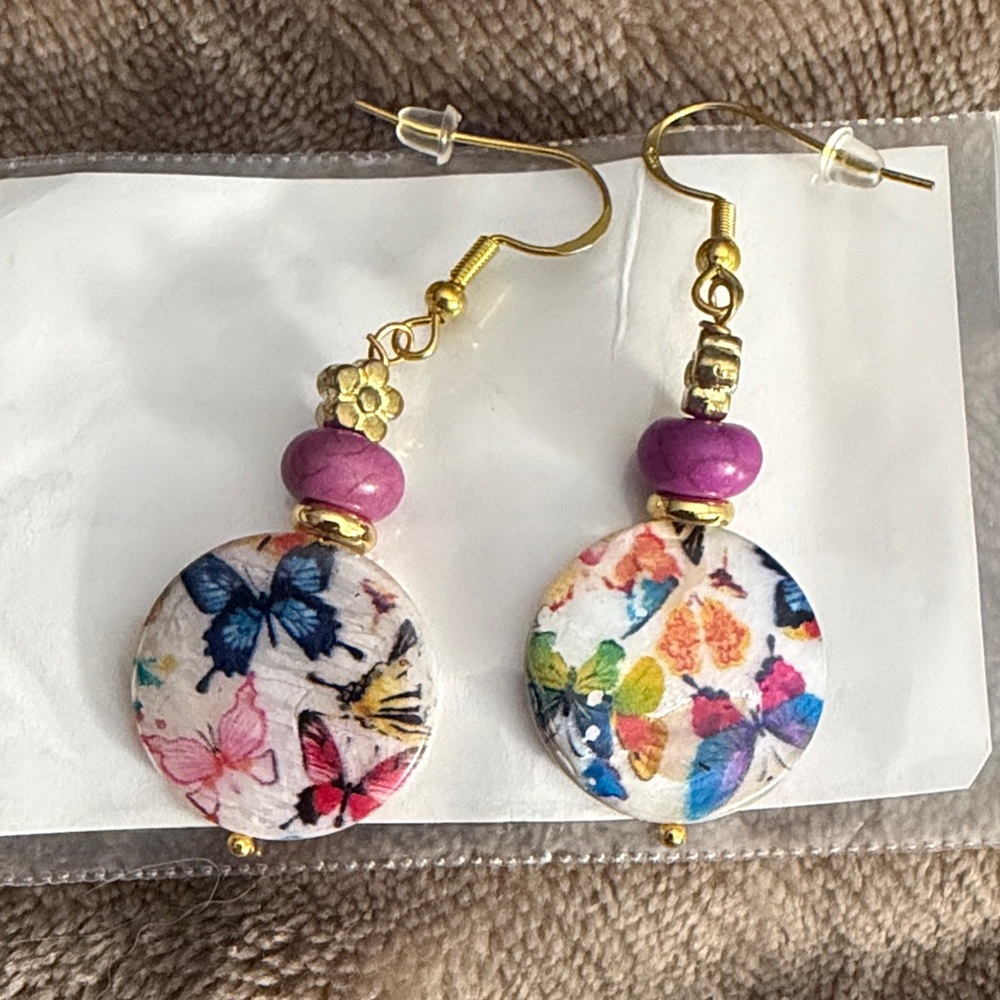 Colorful Butterfly Earrings